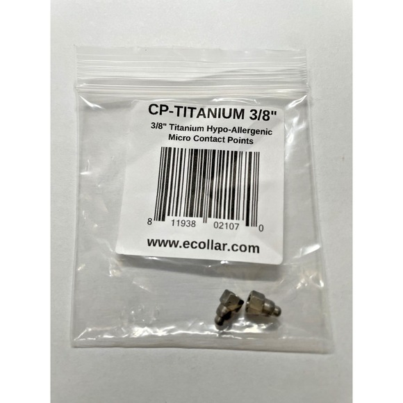 E-Collar Other - E collar technologies Titanium Hypo-Allergenic contact points Micro 3/8" length